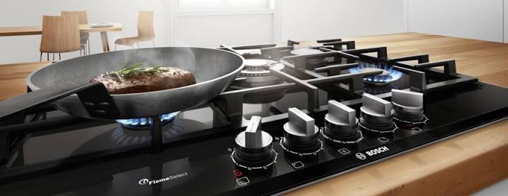 Cocina encendida